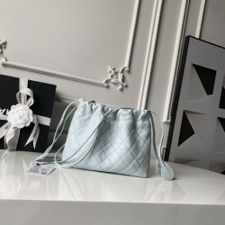 Borse a secchiello trapuntata Chanel 25 con coulisse AP5317 Blu Borse a secchiello trapuntata Chanel 25 con coulisse AP5317 Blu