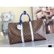 Replica di lusso Bora Pari da viaggio Louis Vuitton Keepall Bandoulière 50 M28161 Imitazioni Cloni Bora Pari replica da viaggio Louis Vuitton Keepall Bandoulière 50 M28161 firmate