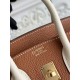 Replica di lusso Borsa Hermès Birkin 25cm/30cm bicolore pelle Togo Marrone/Bianco Imitazioni Cloni Borsa Hermès Birkin 25cm/30cm bicolore pelle Togo Marrone/Bianco firmate