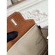 Replica di lusso Borsa Hermès Birkin 25cm/30cm bicolore pelle Togo Marrone/Bianco Imitazioni Cloni Borsa Hermès Birkin 25cm/30cm bicolore pelle Togo Marrone/Bianco firmate