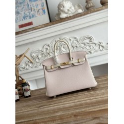 Borse Hermès Birkin 25cm/30cm bicolore pelle Togo Rosa/Bianco