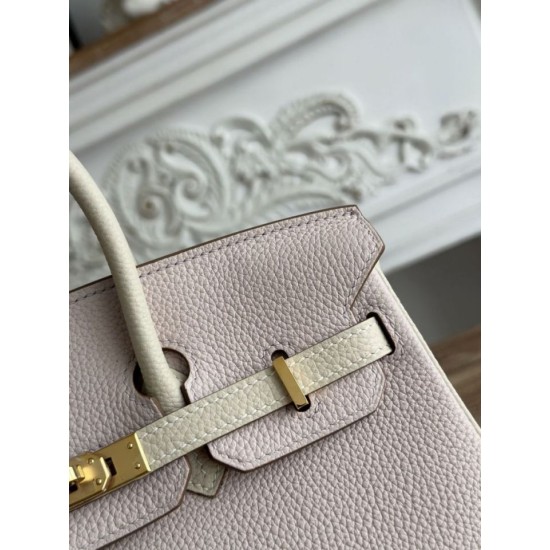 Replica di lusso Borse Firmate Hermès Birkin 25cm/30cm bicolore pelle Togo Rosa/Bianco Imitazioni Cloni Borse Firmate Replica Hermès Birkin 25cm/30cm bicolore pelle Togo Rosa/Bianco firmate