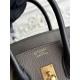 Replica di lusso Borsa Hermès Birkin 25cm/30cm bicolore pelle Togo Etoupe/Nero Imitazioni Cloni Borsa Hermès Birkin 25cm/30cm bicolore pelle Togo Etoupe/Nero firmate