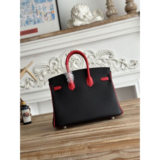 Replica di lusso Borse Firmate Hermès Birkin 25cm/30cm bicolore pelle Togo Nero/Rosso Imitazioni Cloni Borse Firmate Replica Hermès Birkin 25cm/30cm bicolore pelle Togo Nero/Rosso firmate
