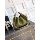 Replica di lusso Borse Chanel 25 Mini Hobo AS5631 pelle di vitello scamosciata Verde Imitazioni Cloni Borse Chanel 25 Mini Hobo AS5631 pelle di vitello scamosciata Verde firmate