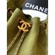 Replica di lusso Borse Chanel 25 Mini Hobo AS5631 pelle di vitello scamosciata Verde Imitazioni Cloni Borse Chanel 25 Mini Hobo AS5631 pelle di vitello scamosciata Verde firmate