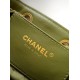 Replica di lusso Borse Chanel 25 Mini Hobo AS5631 pelle di vitello scamosciata Verde Imitazioni Cloni Borse Chanel 25 Mini Hobo AS5631 pelle di vitello scamosciata Verde firmate