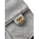 Cloni Borse Firmate Replica a secchiello/a spalla Chanel 25 piccola AS5631 pelle trapuntata caviar bianco firmate