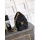 Replica di lusso Borse Chanel 25 piccola Hobo tweed multicolore AS5631 Nero Imitazioni Cloni Borse Chanel 25 piccola Hobo tweed multicolore AS5631 Nero firmate
