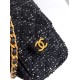Replica di lusso Borse Chanel 25 piccola Hobo tweed multicolore AS5631 Nero Imitazioni Cloni Borse Chanel 25 piccola Hobo tweed multicolore AS5631 Nero firmate