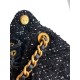 Replica di lusso Borse Chanel 25 piccola Hobo tweed multicolore AS5631 Nero Imitazioni Cloni Borse Chanel 25 piccola Hobo tweed multicolore AS5631 Nero firmate