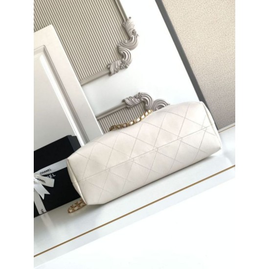 Replica di lusso Borse a tracolla/shopping Chanel Coco piccola AS5634 Bianco Imitazioni Cloni Borse Replica a tracolla/shopping Chanel Coco piccola AS5634 Bianco firmate