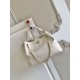 Replica di lusso Borse a tracolla/shopping Chanel Coco piccola AS5634 Bianco Imitazioni Cloni Borse Replica a tracolla/shopping Chanel Coco piccola AS5634 Bianco firmate