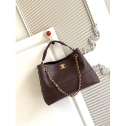 Borse a tracolla/shopping Chanel Coco piccola AS5634 Borgogna