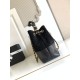 Replica di lusso Borsa shopping Chanel 25A piccola stile Hobo AS5634 scamosciata/agnello Nero Imitazioni Cloni Borsa shopping Chanel 25A piccola stile Hobo AS5634 scamosciata/agnello Nero firmate
