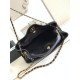 Replica di lusso Borsa shopping Chanel 25A piccola stile Hobo AS5634 scamosciata/agnello Nero Imitazioni Cloni Borsa shopping Chanel 25A piccola stile Hobo AS5634 scamosciata/agnello Nero firmate