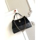 Replica di lusso Borsa shopping Chanel 25A piccola stile Hobo AS5634 scamosciata/agnello Nero Imitazioni Cloni Borsa shopping Chanel 25A piccola stile Hobo AS5634 scamosciata/agnello Nero firmate