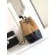 Replica di lusso Borse shopping Chanel 25A piccola stile Hobo AS5634 scamosciata/agnello Marrone/Nero Imitazioni Cloni Borse Replica shopping Chanel 25A piccola stile Hobo AS5634 scamosciata/agnello Marrone/Nero firmate