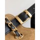 Replica di lusso Borse shopping Chanel 25A piccola stile Hobo AS5634 scamosciata/agnello Marrone/Nero Imitazioni Cloni Borse Replica shopping Chanel 25A piccola stile Hobo AS5634 scamosciata/agnello Marrone/Nero firmate