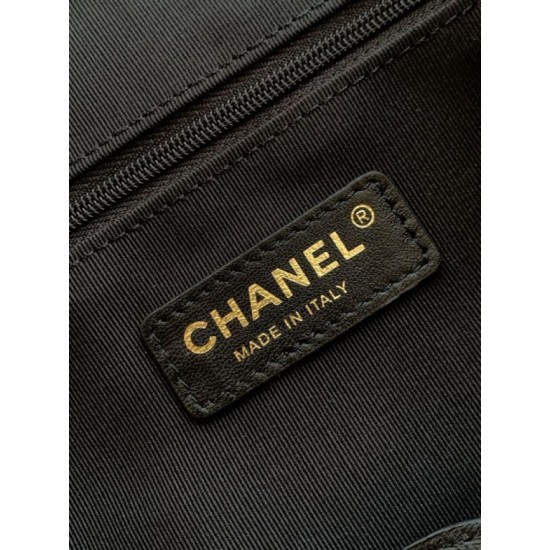 Replica di lusso Borse shopping Chanel 25A piccola stile Hobo AS5634 scamosciata/agnello Marrone/Nero Imitazioni Cloni Borse Replica shopping Chanel 25A piccola stile Hobo AS5634 scamosciata/agnello Marrone/Nero firmate