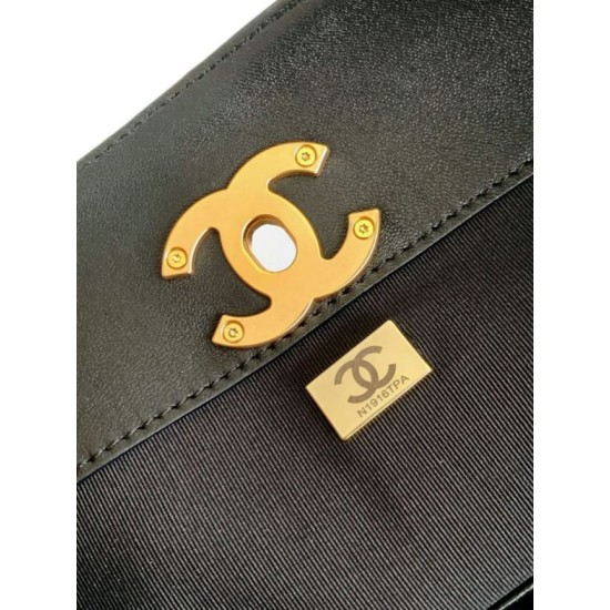 Replica di lusso Borse Firmate shopping Chanel 25A piccola stile Hobo AS5634 scamosciata/agnello Grigio/Nero Imitazioni Cloni Borse Firmate Replica shopping Chanel 25A piccola stile Hobo AS5634 scamosciata/agnello Grigio/Nero firmate