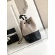 Replica di lusso Borse Firmate shopping Chanel 25A piccola stile Hobo AS5634 scamosciata/agnello Grigio/Nero Imitazioni Cloni Borse Firmate Replica shopping Chanel 25A piccola stile Hobo AS5634 scamosciata/agnello Grigio/Nero firmate