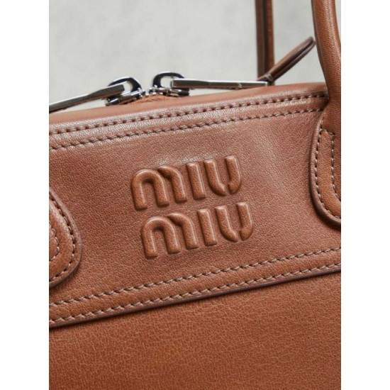 Replica di lusso Borse Imitazioni tote Miu Miu Vivant nappa 5BB199 marrone Imitazioni Cloni Borse Imitazioni tote Miu Miu Vivant nappa 5BB199 marrone firmate