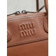 Replica di lusso Borse Imitazioni tote Miu Miu Vivant nappa 5BB199 marrone Imitazioni Cloni Borse Imitazioni tote Miu Miu Vivant nappa 5BB199 marrone firmate