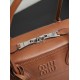 Replica di lusso Borse Imitazioni tote Miu Miu Vivant nappa 5BB199 marrone Imitazioni Cloni Borse Imitazioni tote Miu Miu Vivant nappa 5BB199 marrone firmate