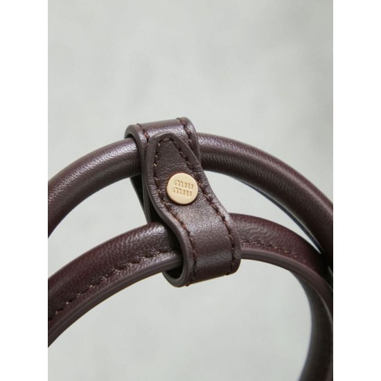 Replica di lusso Borsa tote Miu Miu Arcadie nappa trapuntata 5BB123 Borgogna Imitazioni Cloni Borsa tote Miu Miu Arcadie nappa trapuntata 5BB123 Borgogna firmate