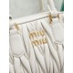 Replica di lusso Borse Alta Qualità tote Miu Miu Arcadie nappa trapuntata 5BB123 Bianco Imitazioni Cloni Borse Replica Alta Qualità tote Miu Miu Arcadie nappa trapuntata 5BB123 Bianco firmate