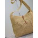 Replica di lusso Borsa hobo YSL Saint Laurent Le 5 à 7 in rafia Naturale Imitazioni Cloni Borsa hobo YSL Saint Laurent Le 5 à 7 in rafia Naturale firmate