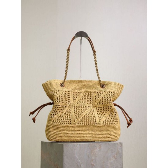Cloni Borse shopping Jamie YSL Saint Laurent Rafia firmate