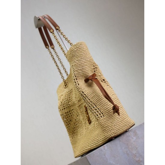 Replica di lusso Borse shopping Jamie YSL Saint Laurent Rafia Naturale Imitazioni Cloni Borse shopping Jamie YSL Saint Laurent Rafia Naturale firmate