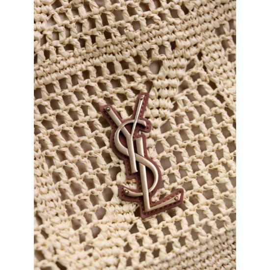 Replica di lusso Borse shopping Jamie YSL Saint Laurent Rafia Naturale Imitazioni Cloni Borse shopping Jamie YSL Saint Laurent Rafia Naturale firmate