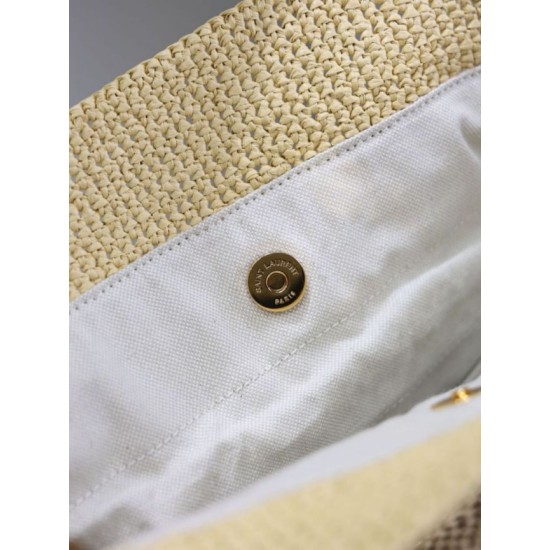 Replica di lusso Borse shopping Jamie YSL Saint Laurent Rafia Naturale Imitazioni Cloni Borse shopping Jamie YSL Saint Laurent Rafia Naturale firmate