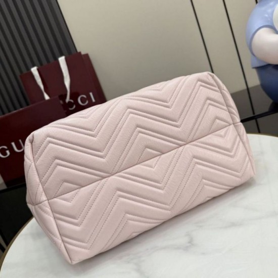 Replica di lusso Borsa tote media Gucci 855279 GG Marmont Rosa Imitazioni Replica Perfetta Borsa tote media Gucci 855279 GG Marmont Rosa firmate