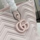 Replica di lusso Borsa tote media Gucci 855279 GG Marmont Rosa Imitazioni Replica Perfetta Borsa tote media Gucci 855279 GG Marmont Rosa firmate