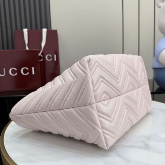 Replica di lusso Borsa tote media Gucci 855279 GG Marmont Rosa Imitazioni Replica Perfetta Borsa tote media Gucci 855279 GG Marmont Rosa firmate