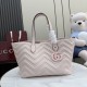 Replica di lusso Borsa tote media Gucci 855279 GG Marmont Rosa Imitazioni Replica Perfetta Borsa tote media Gucci 855279 GG Marmont Rosa firmate