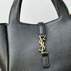 Cloni Borsa tote YSL Saint Laurent Le 5 &agrave; 7 Bea Baby nera firmate