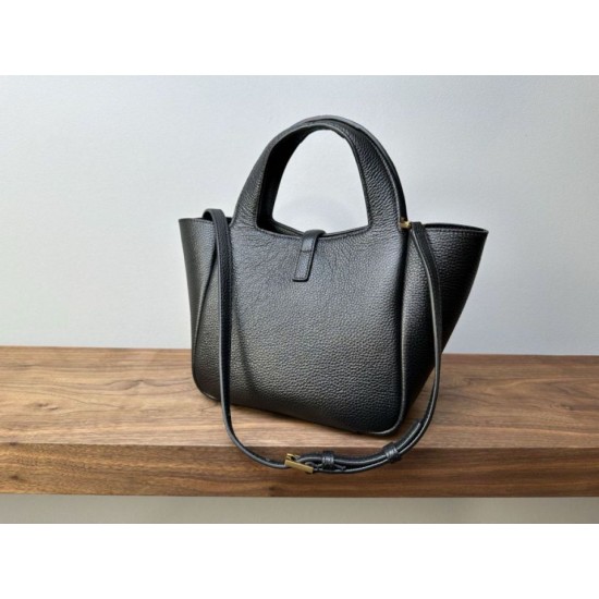 Replica di lusso Borsa tote YSL Saint Laurent Le 5 à 7 Bea Baby nera Imitazioni Cloni Borsa tote YSL Saint Laurent Le 5 à 7 Bea Baby nera firmate