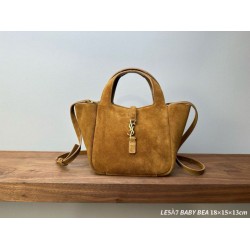 Borse tote YSL Saint Laurent Le 5 À 7 Baby Bea scamosciata