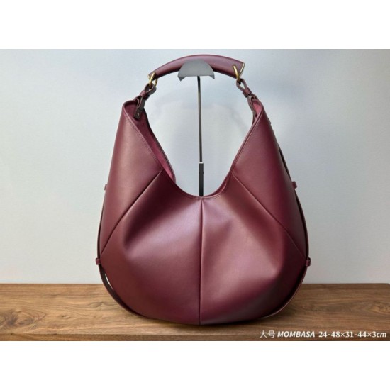 Replica di lusso Borsa a tracolla grande YSL Saint Laurent Mombasa Borgogna Imitazioni Cloni Borsa a tracolla grande YSL Saint Laurent Mombasa Borgogna firmate