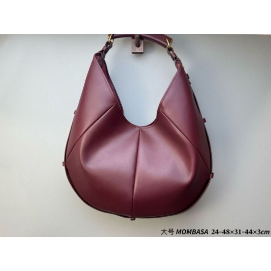 Replica di lusso Borsa a tracolla grande YSL Saint Laurent Mombasa Borgogna Imitazioni Cloni Borsa a tracolla grande YSL Saint Laurent Mombasa Borgogna firmate