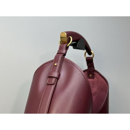 Replica di lusso Borsa a tracolla grande YSL Saint Laurent Mombasa Borgogna Imitazioni Cloni Borsa a tracolla grande YSL Saint Laurent Mombasa Borgogna firmate