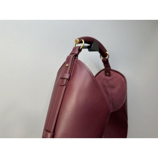 Replica di lusso Borsa a tracolla grande YSL Saint Laurent Mombasa Borgogna Imitazioni Cloni Borsa a tracolla grande YSL Saint Laurent Mombasa Borgogna firmate