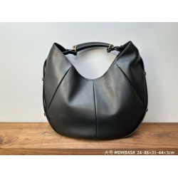 Borse a tracolla grande YSL Saint Laurent Mombasa nera