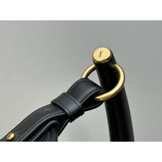 Replica di lusso Borse Firmate a tracolla grande YSL Saint Laurent Mombasa nera Imitazioni Cloni Borse Firmate Replica a tracolla grande YSL Saint Laurent Mombasa nera firmate