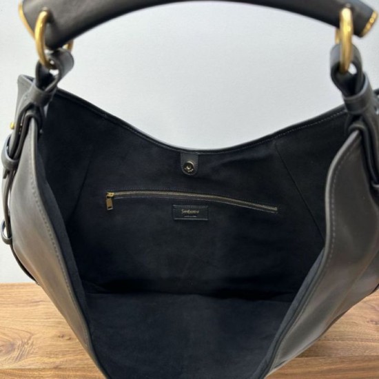 Replica di lusso Borse Firmate a tracolla grande YSL Saint Laurent Mombasa nera Imitazioni Cloni Borse Firmate Replica a tracolla grande YSL Saint Laurent Mombasa nera firmate